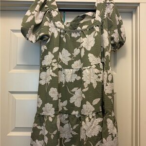 Floral Green Dress
